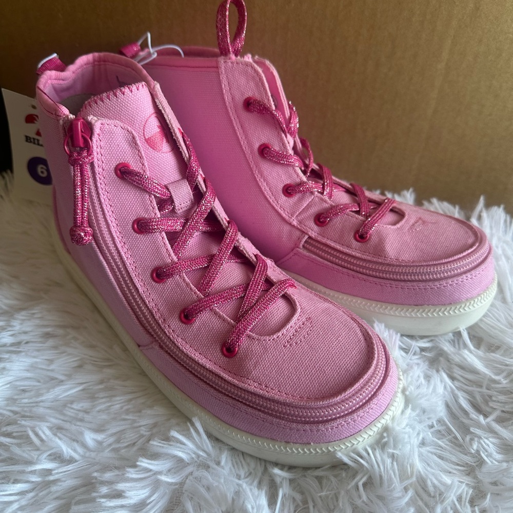 Pink Kids High-Top Sneakers Billy size 6 girls